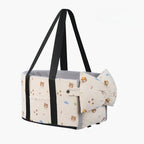 Dog Car Seat with Storage Pocket Center Console Pet Car Carrier Universal Pet Seat Cover for Small Medium Dogs Travel Safety Bag