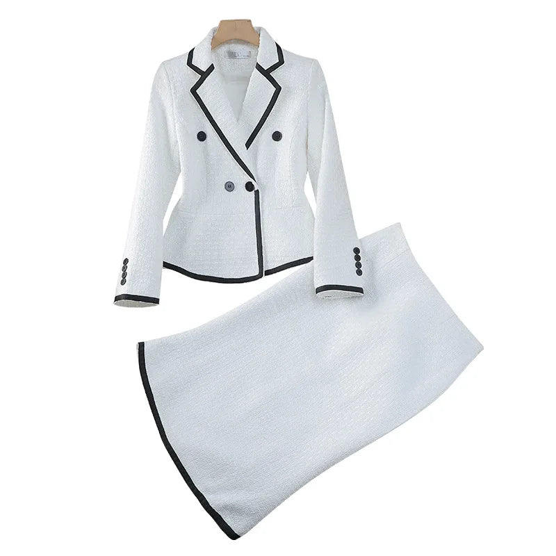 Women's Suit Blazer Set Fishtail Skirt