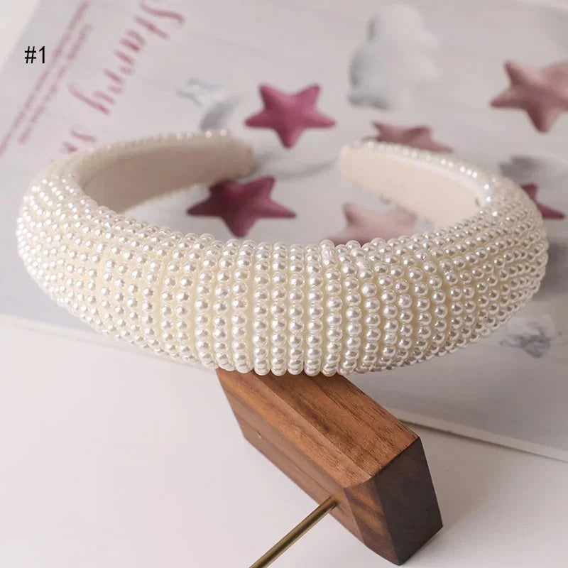 Retro Pearl Headbands Exquisite Hair Accessories