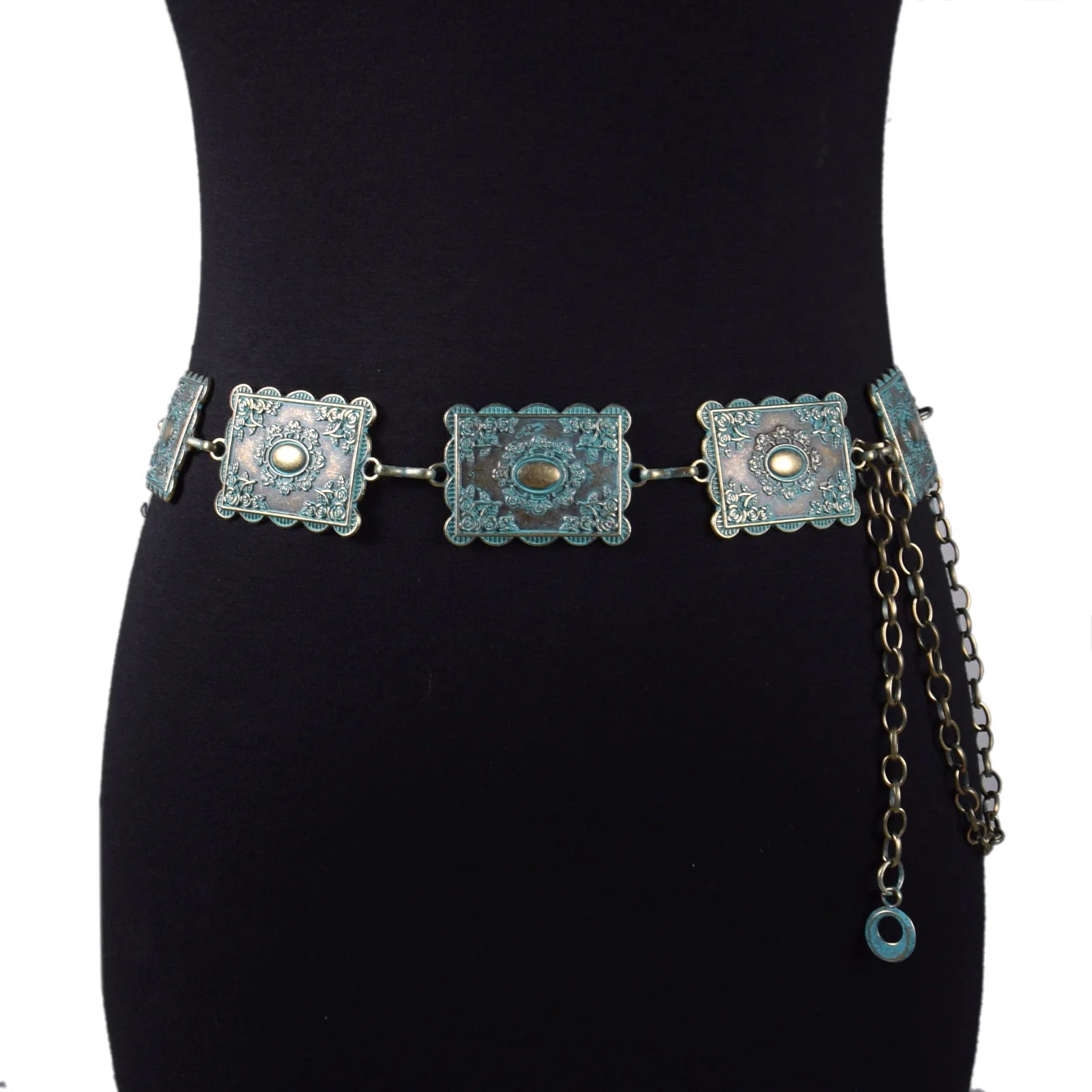 Belt Retro Style Metal Carved Decorative Waist Chain