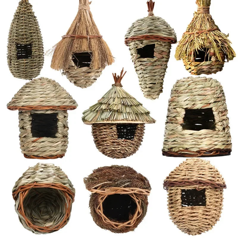 19 Birds Nest Bird Cage Natural Grass Egg Cage Bird House