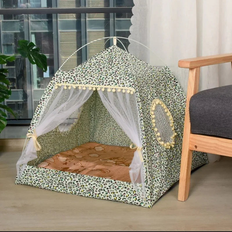Cat Broken Flower Tent