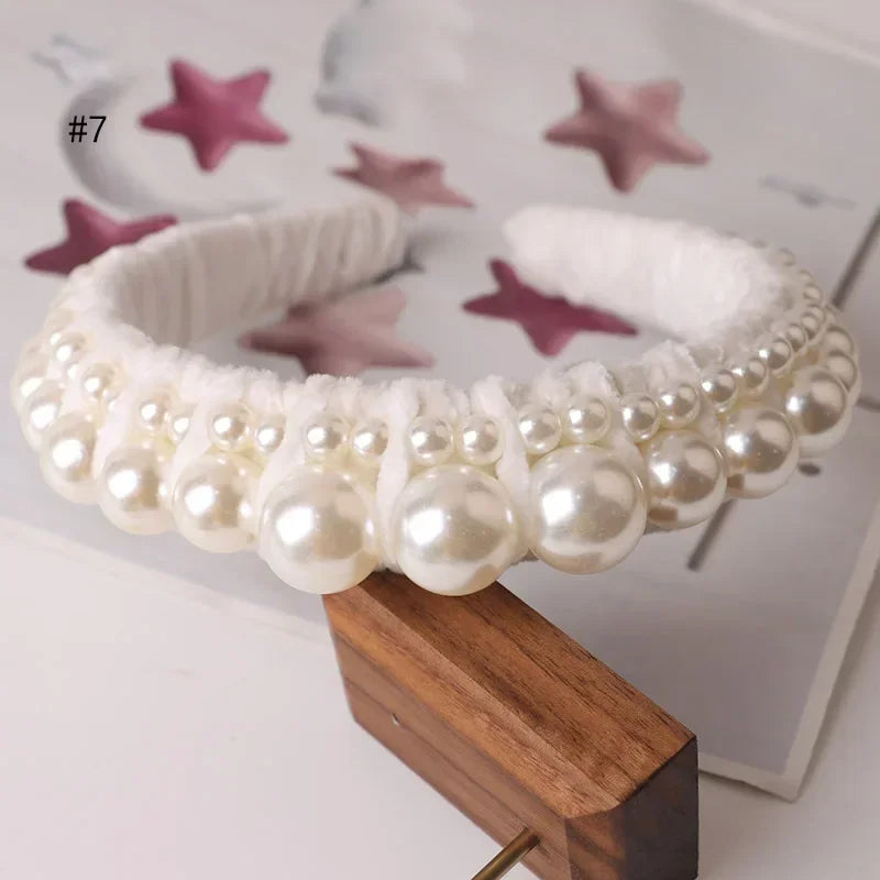 Retro Pearl Headbands Exquisite Hair Accessories