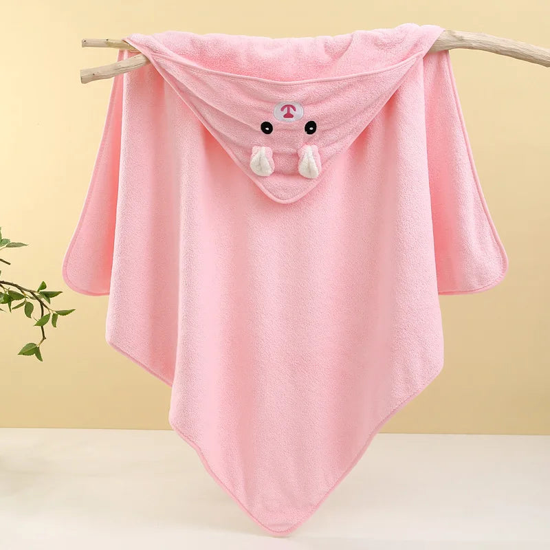 Baby Bath Towel – Soft, Absorbent Newborn Swaddle Wrap & Blanket for Boys and Girls