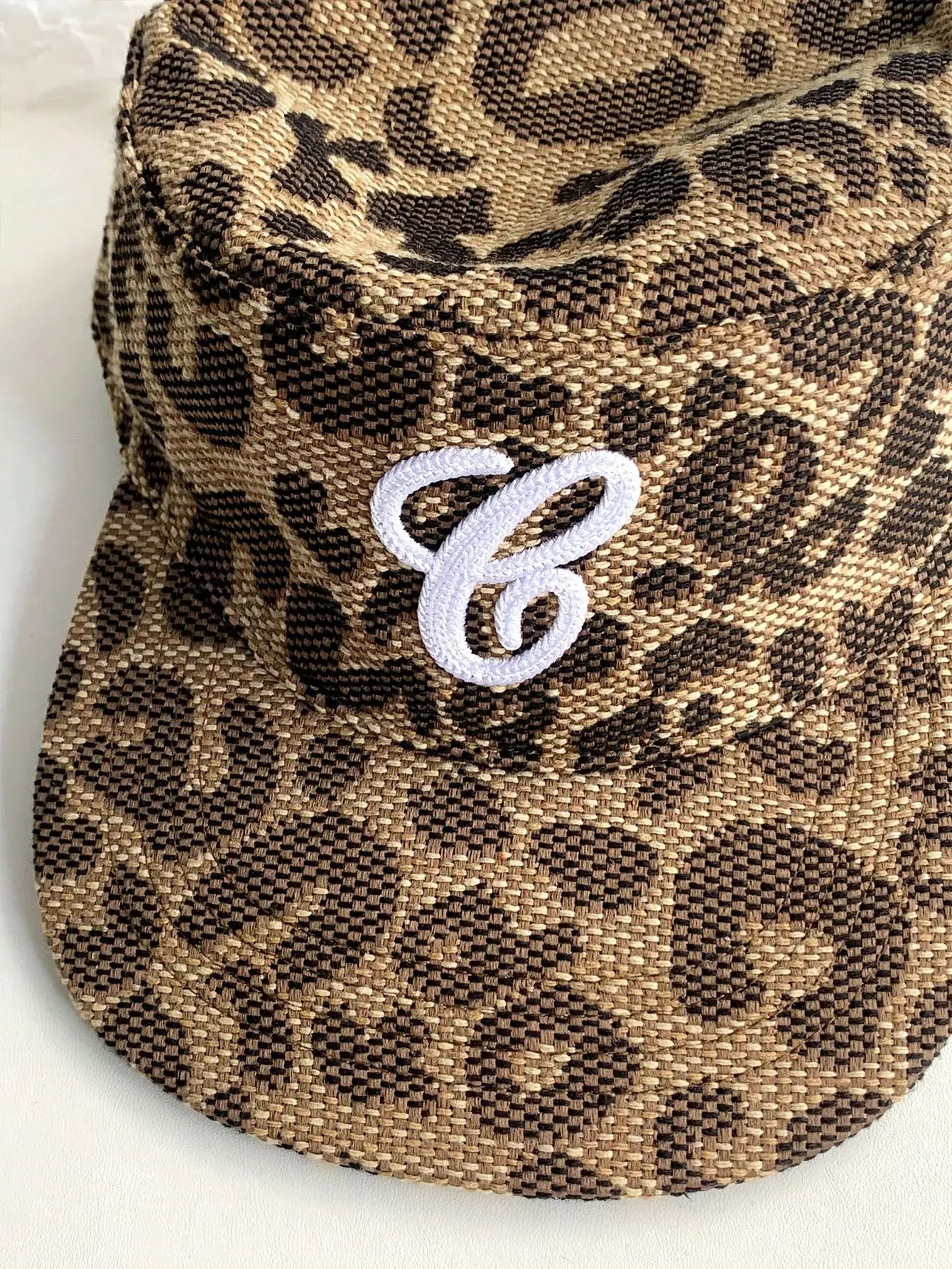 Elegant British Style Retro Plaid Fl Flat Brim High-End Embroidered Baseball Cap Flattering For Big Heads