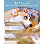 Dog Brush for Shedding | Pet Pro Grooming Tool, Cat Grooming Supplies (5 Inch/2.5 Inch)