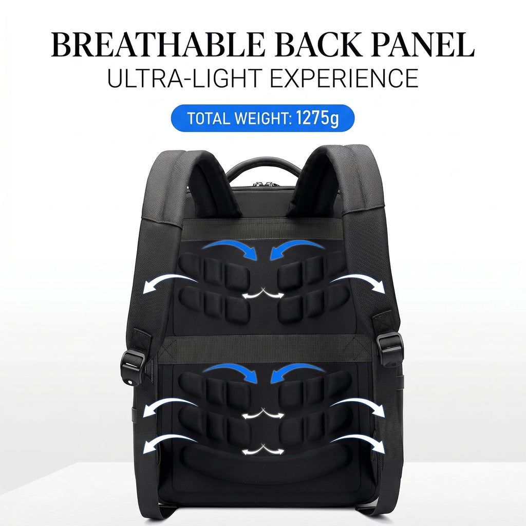 Lightweight Backpack for Men,Large Capacity Business Travel Laptop Bag,2-in-1 Casual Commuter Daypack for Work/College,Durable