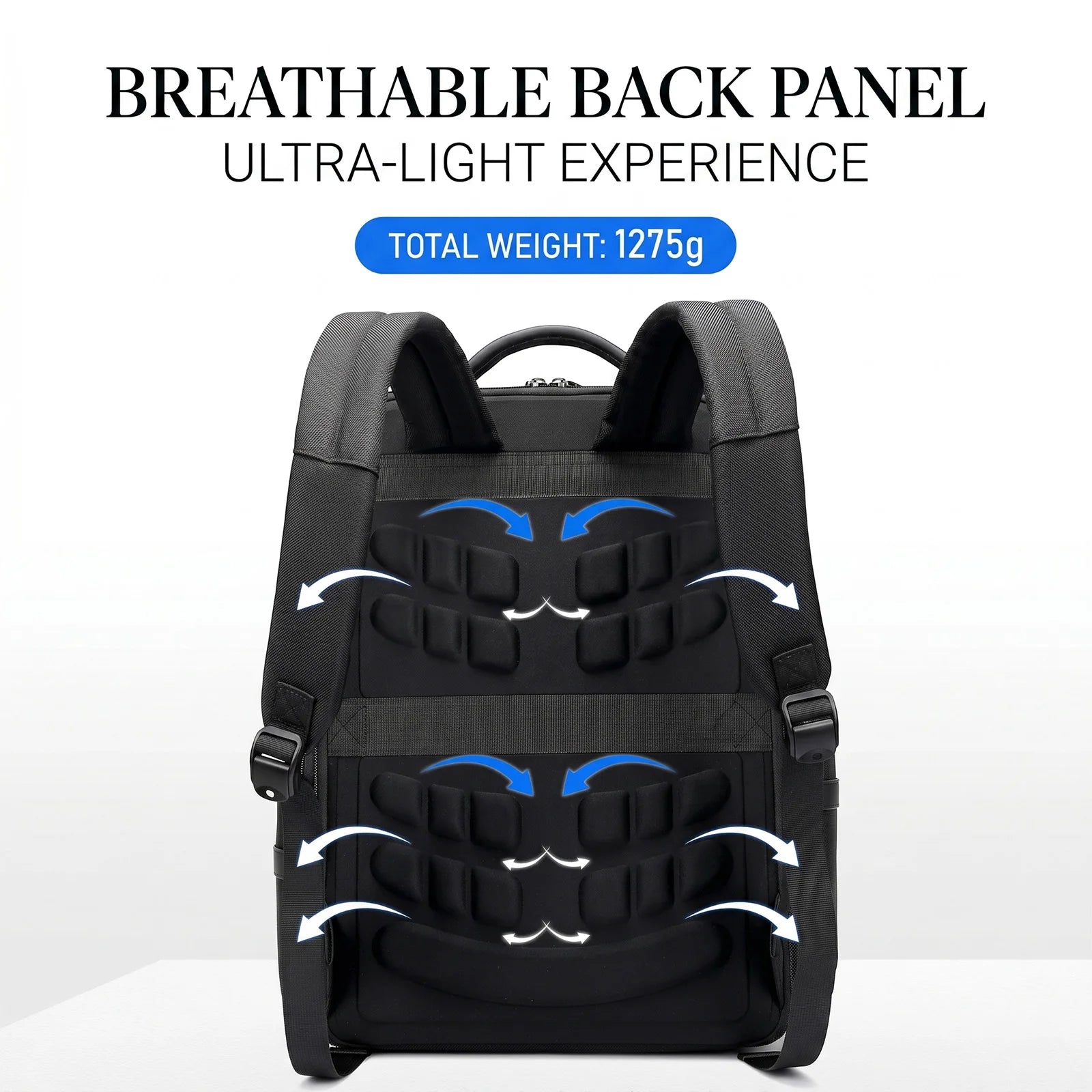 Lightweight Backpack for Men,Large Capacity Business Travel Laptop Bag,2-in-1 Casual Commuter Daypack for Work/College,Durable