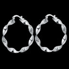 Sterling 925 Silver Hoop Earrings