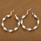 Sterling 925 Silver Hoop Earrings