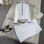 Women's Suit Blazer Set Fishtail Skirt