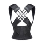 Posture Corrector for Men Women, Adjustable Back Brace with Cross Support Straps, Upper & Lower Back Support to Improve Posture