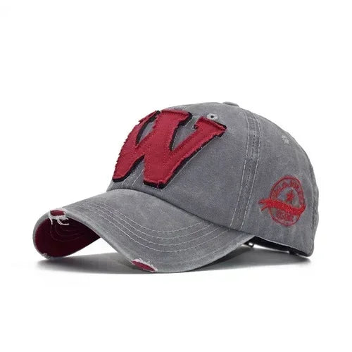 Embroidery Letter W Baseball Cap
