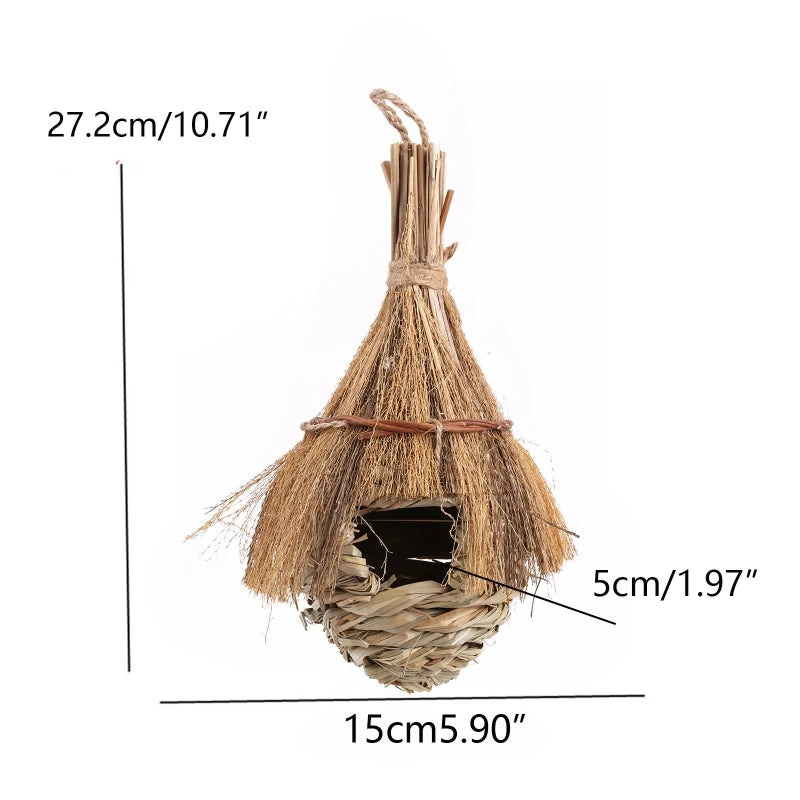19 Birds Nest Bird Cage Natural Grass Egg Cage Bird House