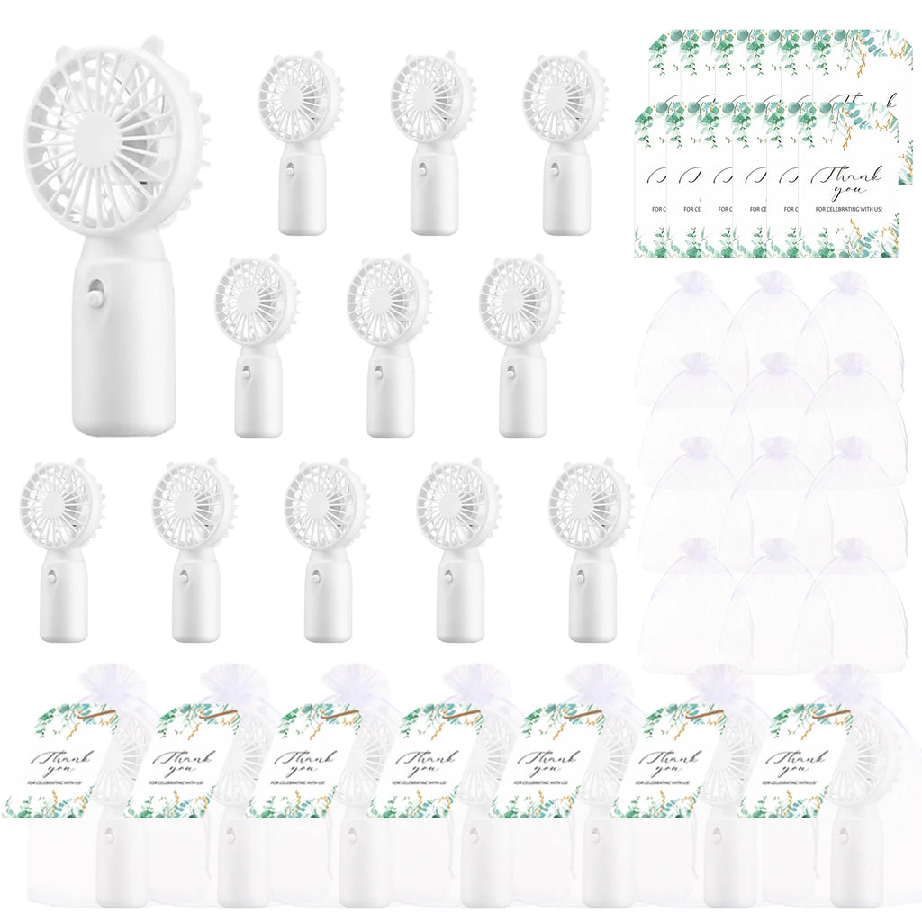 12-80PCS Portable Fans Bulk for Wedding Battery Operated