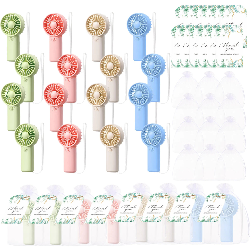 12-80PCS Portable Fans Bulk for Wedding Battery Operated
