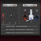 Wired PS4/PS5/Xbox/Smartphone/PC Headset Gaming Headset 120° Adjustable Gamer Headset with Noise Cancelling Microphone