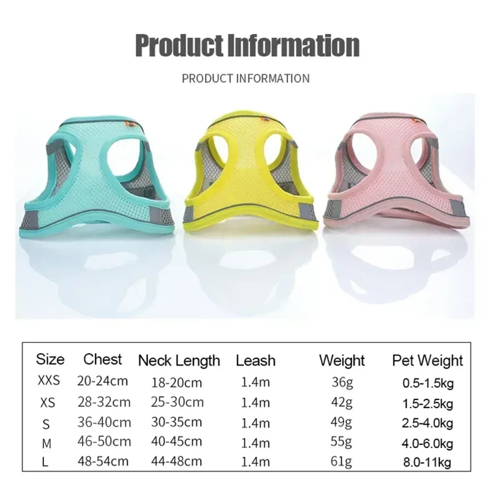 Cats Dog Accessories Small Dog Collar Safety Vest