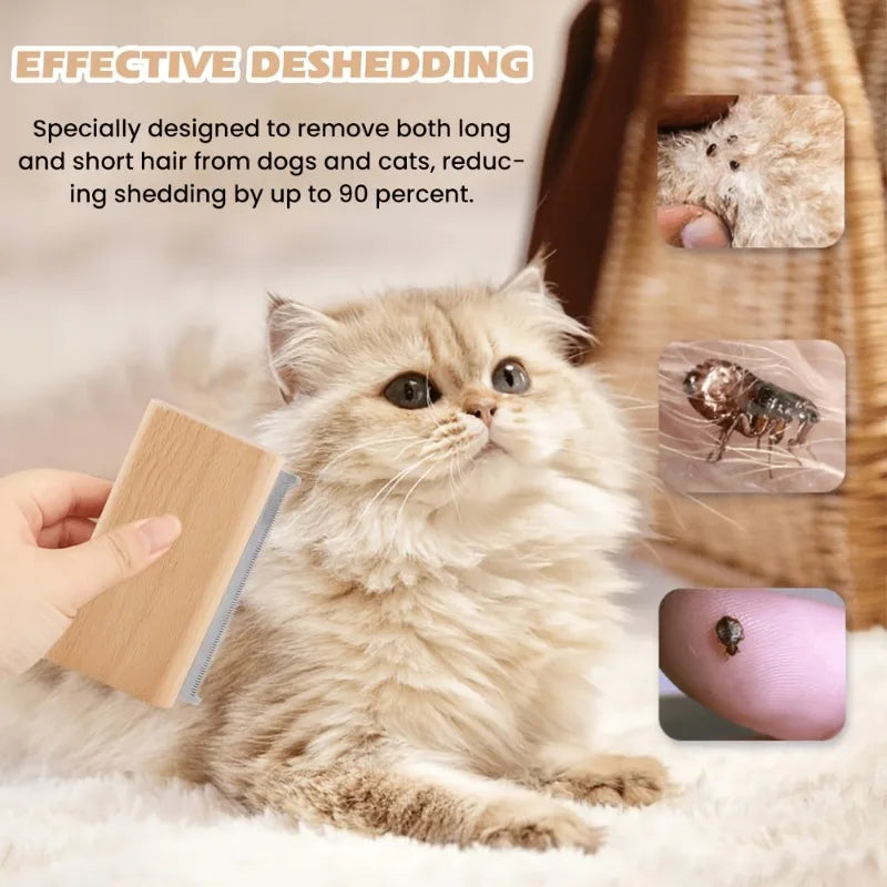 Dog Brush for Shedding | Pet Pro Grooming Tool, Cat Grooming Supplies (5 Inch/2.5 Inch)