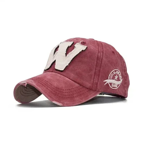Embroidery Letter W Baseball Cap