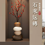 Home Decpr Stone Running Vase Living Room Niche Entrance Cabinet TV Cabinet Decoration Stone Shaped Ornaments Housewarming Gift