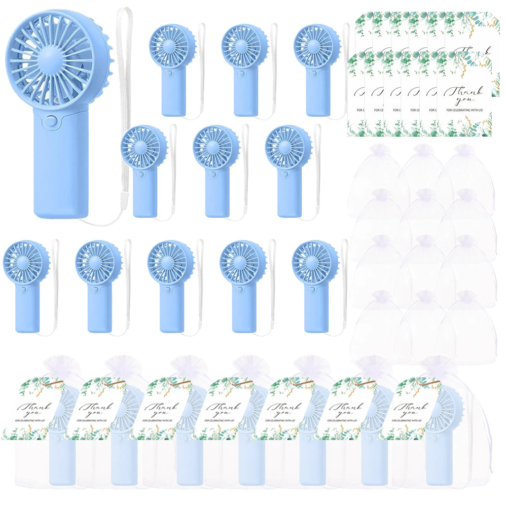 12-80PCS Portable Fans Bulk for Wedding Battery Operated