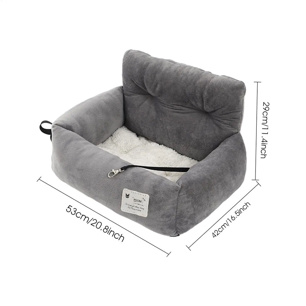 Dog Car Seat Pet Travel Booster Seat with Handle Dog Safety Car Seat Dog Car Bed Dual-Use for Car and Home Travel Carrier Bed