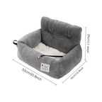 Dog Car Seat Pet Travel Booster Seat with Handle Dog Safety Car Seat Dog Car Bed Dual-Use for Car and Home Travel Carrier Bed