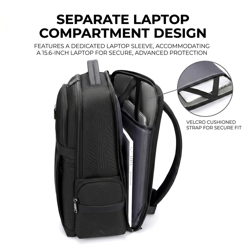 Lightweight Backpack for Men,Large Capacity Business Travel Laptop Bag,2-in-1 Casual Commuter Daypack for Work/College,Durable