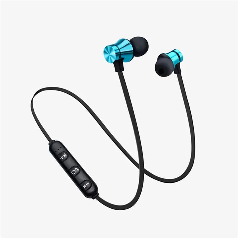 Sports magnet Stereo Bluetooth Earphone With HD Mic Wireless Sport Headset Earbuds For Android IOS