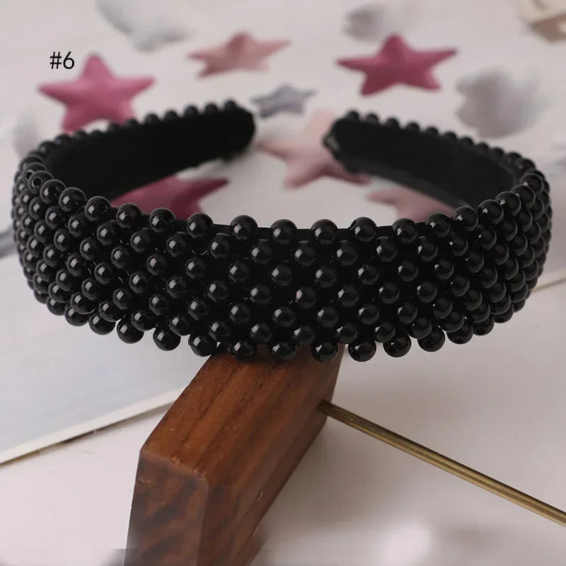 Retro Pearl Headbands Exquisite Hair Accessories