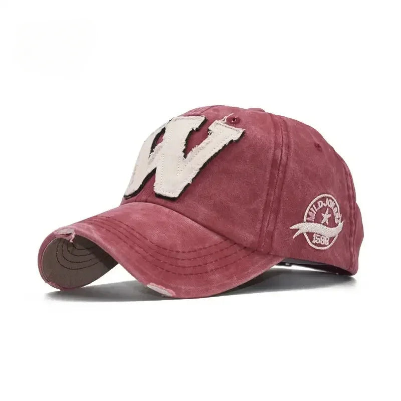 Embroidery Letter W Baseball Cap