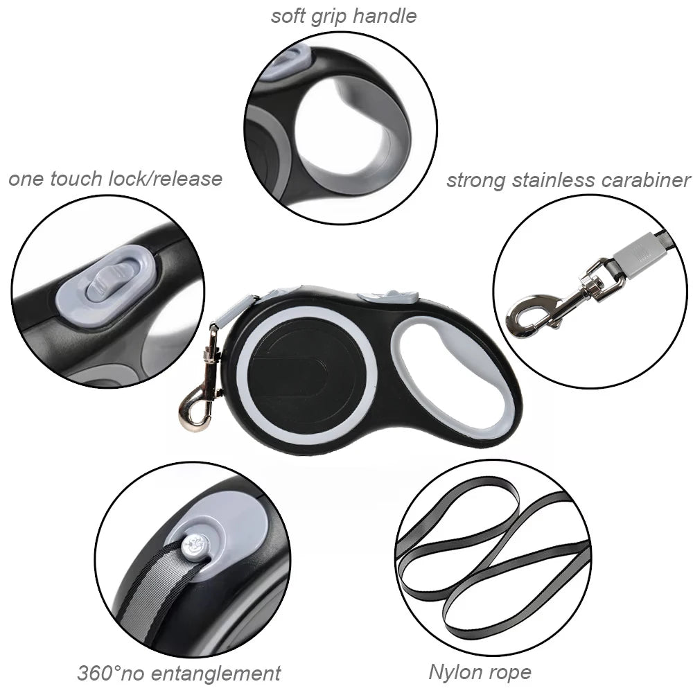 Long Retractable Pet Leash For Large Dogs