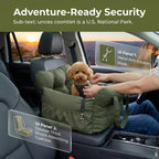 Dog Car Seat with Safety Belt - Non-Slip Pet Car Bed for Small Dogs, Washable Travel Carrier with Secure Straps for Safe Car