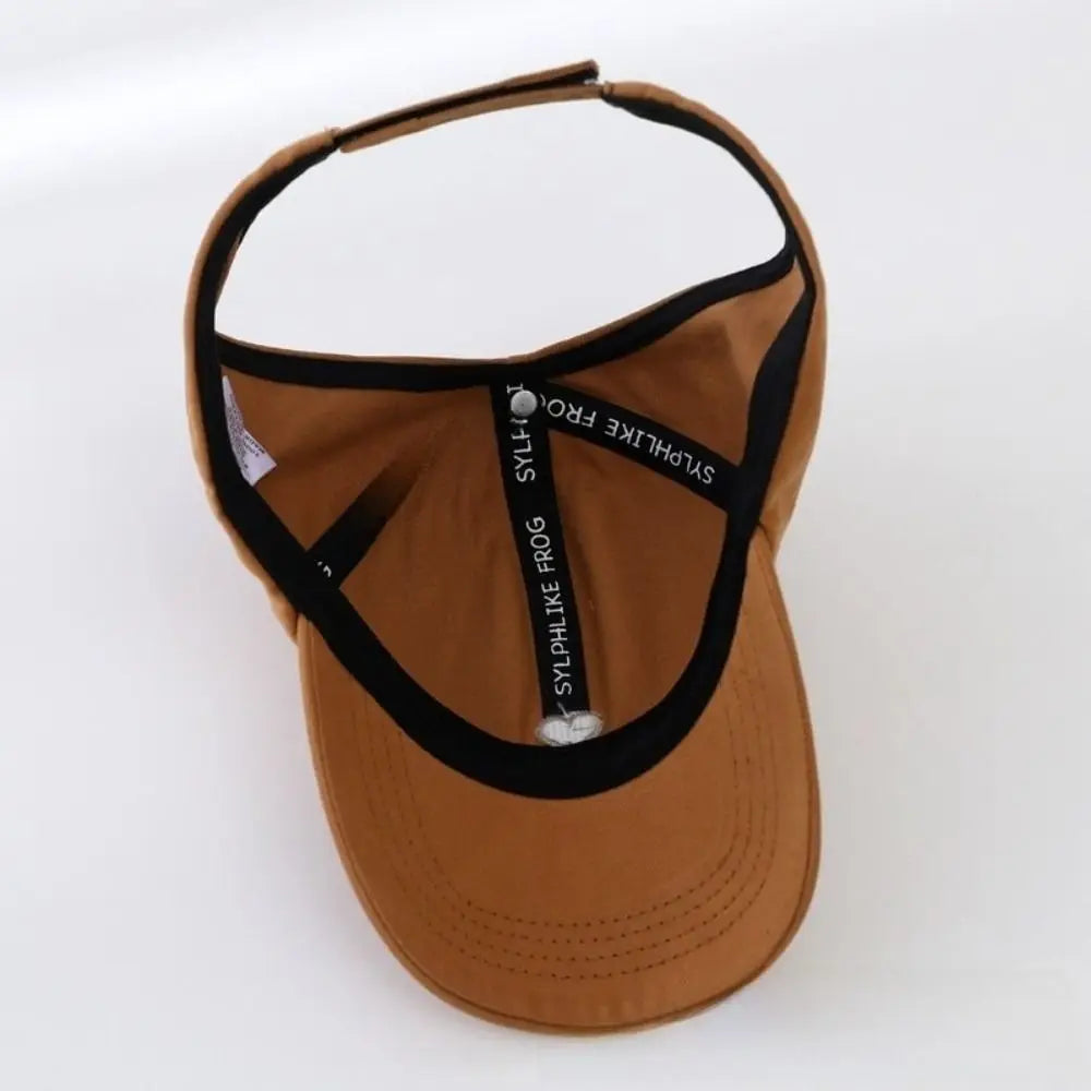 Heart-embroidered Baseball Cap for Girls Cute Breathable Children's Baseball Hat Sun Protection Tool UV Protection