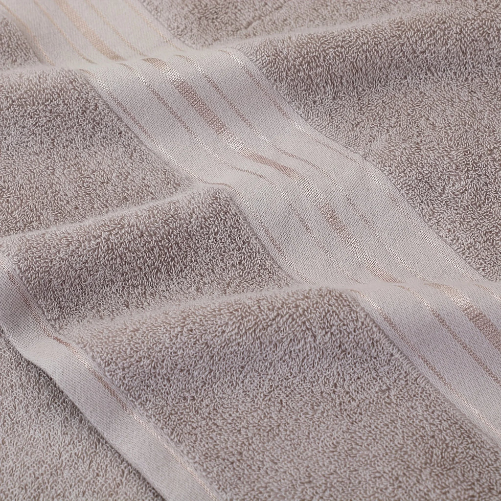 Close-up of a textured gray fabric with a subtle pattern