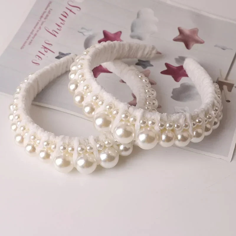 Retro Pearl Headbands Exquisite Hair Accessories