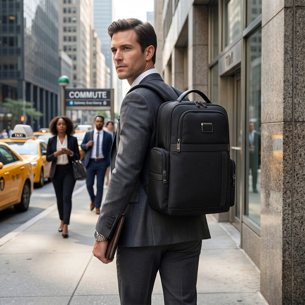 Lightweight Backpack for Men,Large Capacity Business Travel Laptop Bag,2-in-1 Casual Commuter Daypack for Work/College,Durable