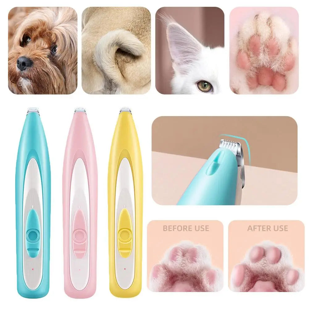 Pet Cat Electric Groomer Trimmer with LED light