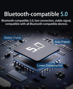 Electronic component with Bluetooth 5.0 branding on a circuit board background