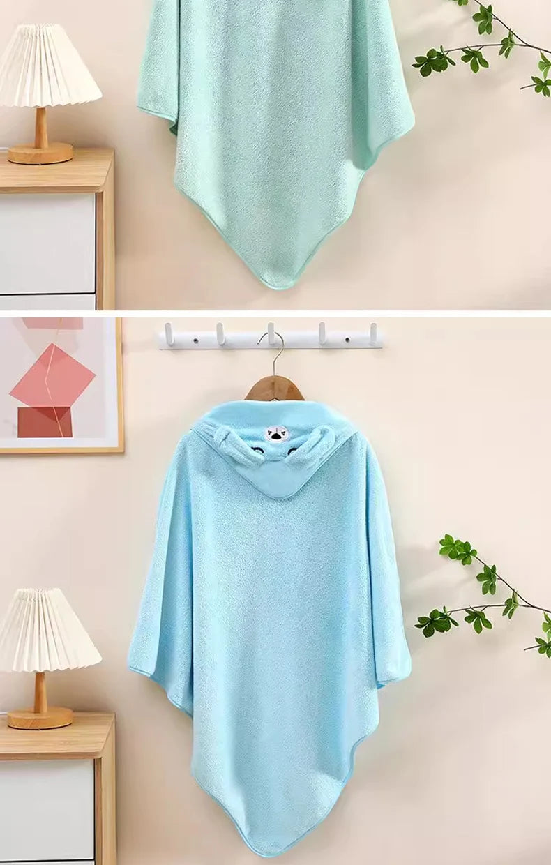 Baby Bath Towel – Soft, Absorbent Newborn Swaddle Wrap & Blanket for Boys and Girls