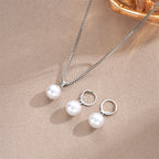 Pearl Pendant Imitation Jewelry Set for Women