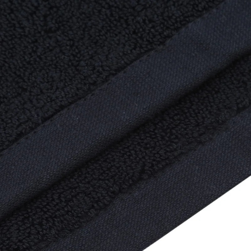 Close-up of black fabric with a textured surface