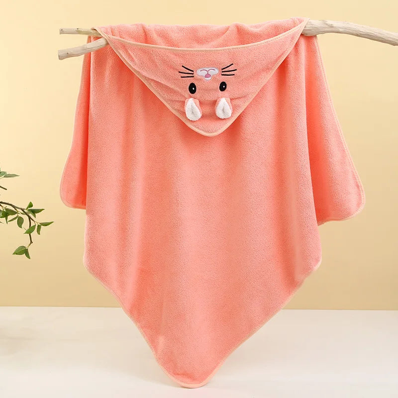 Baby Bath Towel – Soft, Absorbent Newborn Swaddle Wrap & Blanket for Boys and Girls