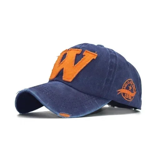 Embroidery Letter W Baseball Cap