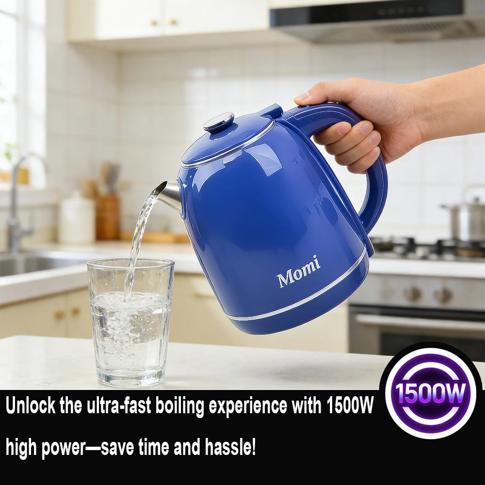 2.0L Fast Boil Electric Kettle Stainless Steel Portable Water Heater Electric Tea Pot for Home Use Travel Business