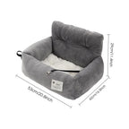 Dog Car Seat Pet Travel Booster Seat with Handle Dog Safety Car Seat Dog Car Bed Dual-Use for Car and Home Travel Carrier Bed