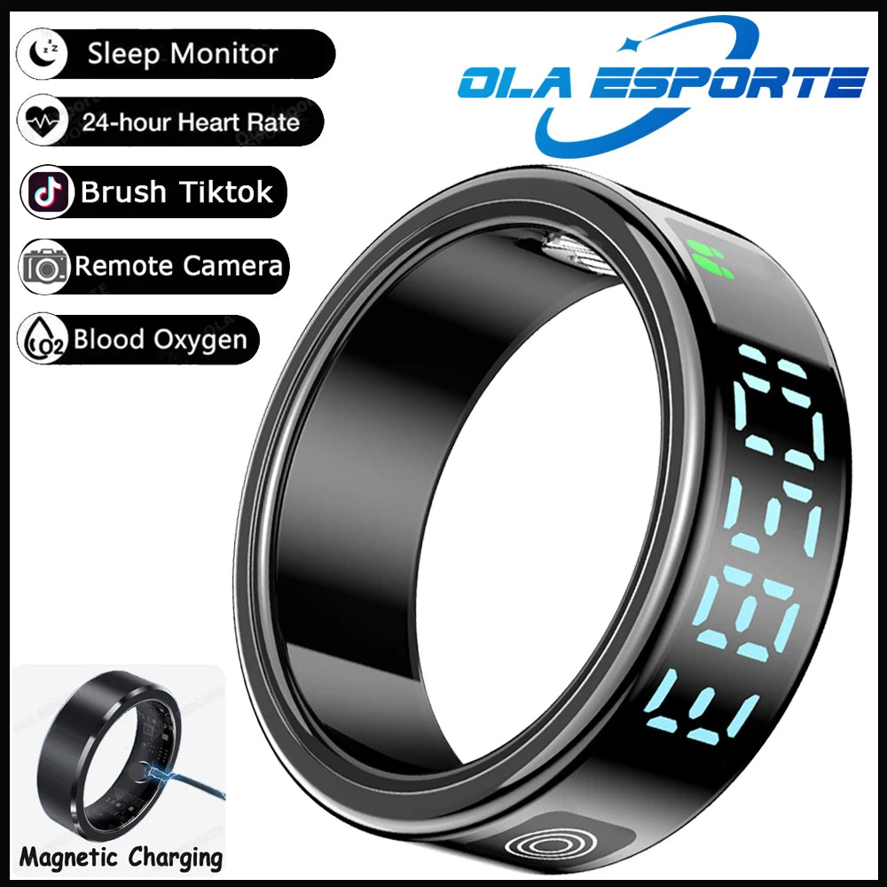 2025 New For Xiaomi Smart Ring Support Screen Display Health Monitor Gesture Control Multi-Sport Modes 5ATM Waterproof Smartring
