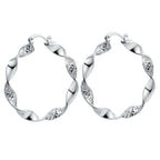 Sterling 925 Silver Hoop Earrings