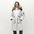 Down Jacket Women Goose Down Winter Waterproof Oil-proof Stain-proof Outerwear